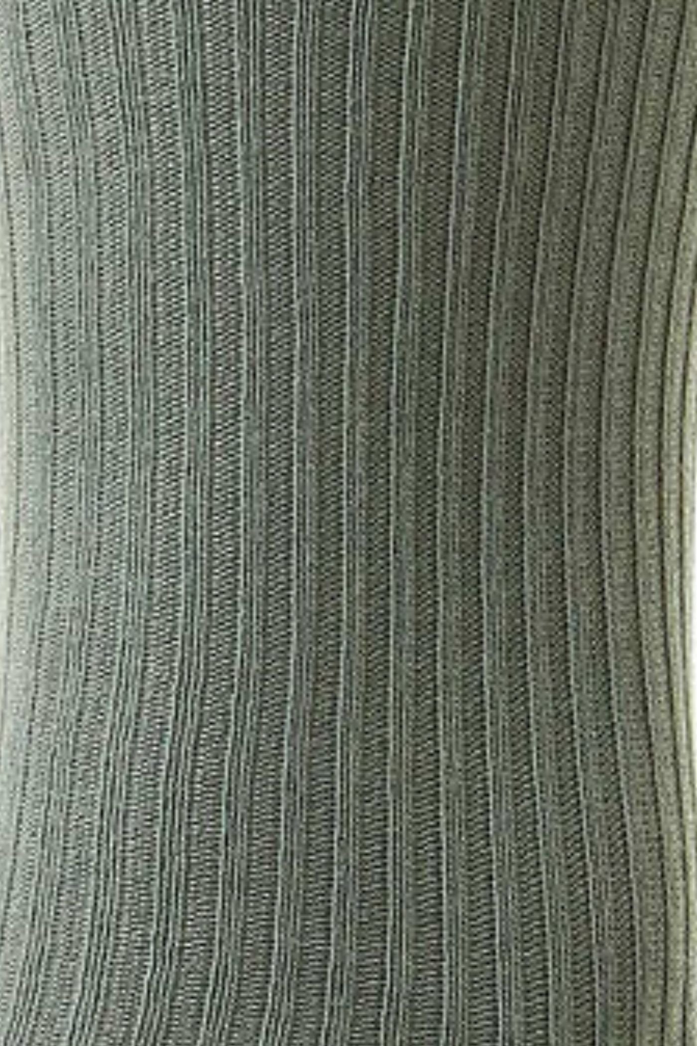 HJ Hall Men's Extra-Wide Bamboo Softop Socks in Grey – close-up detail
