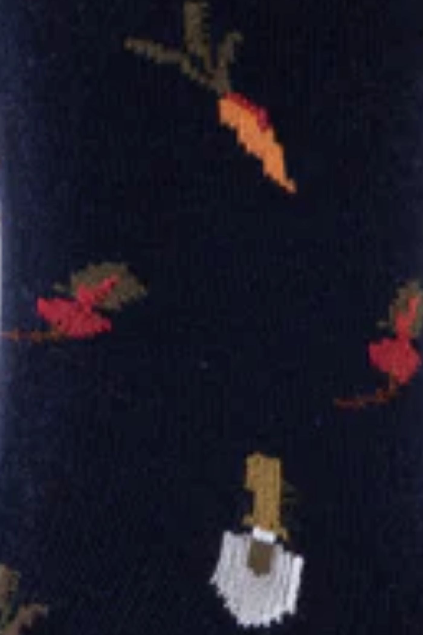HJ Hall Men's Garden Vegetables Motif Cotton Socks - 3-Pair Pack in Navy – close-up detail