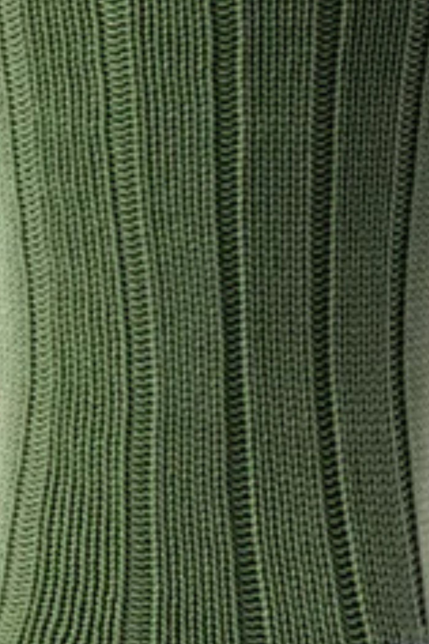 HJ Hall Men's Cushion Sole Work Boot Socks - Indestructible in Olive – close-up detail