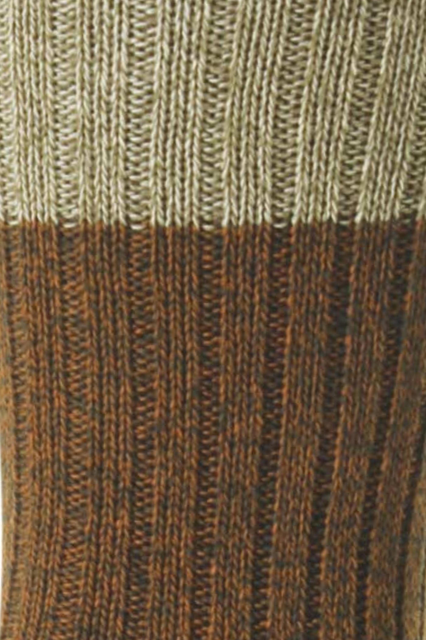 HJ Hall Chunky Cotton Socks - Pinewood in Red – close-up detail