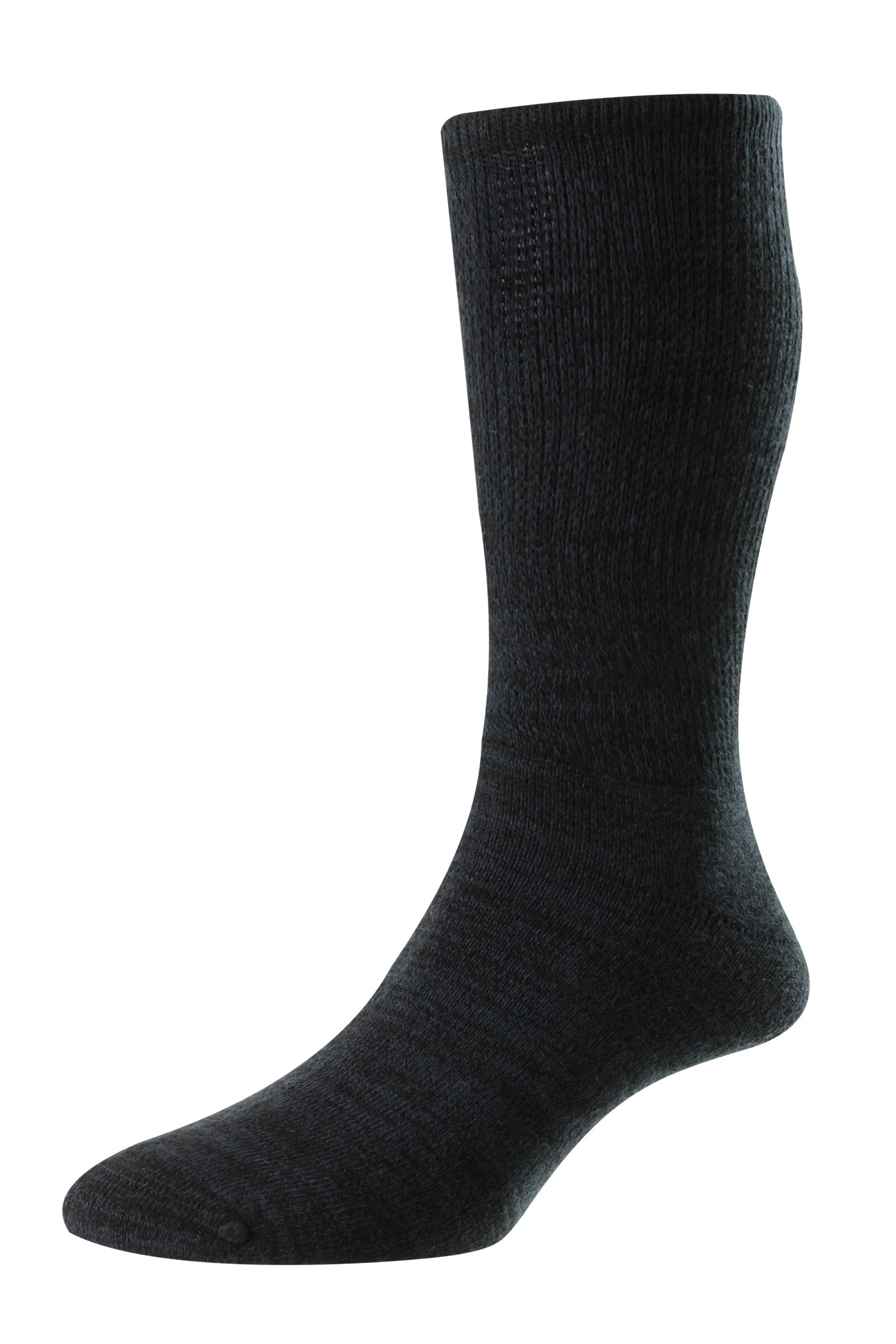 HJ Hall Lightweight Diabetic Cotton Socks in Black/Dark Navy