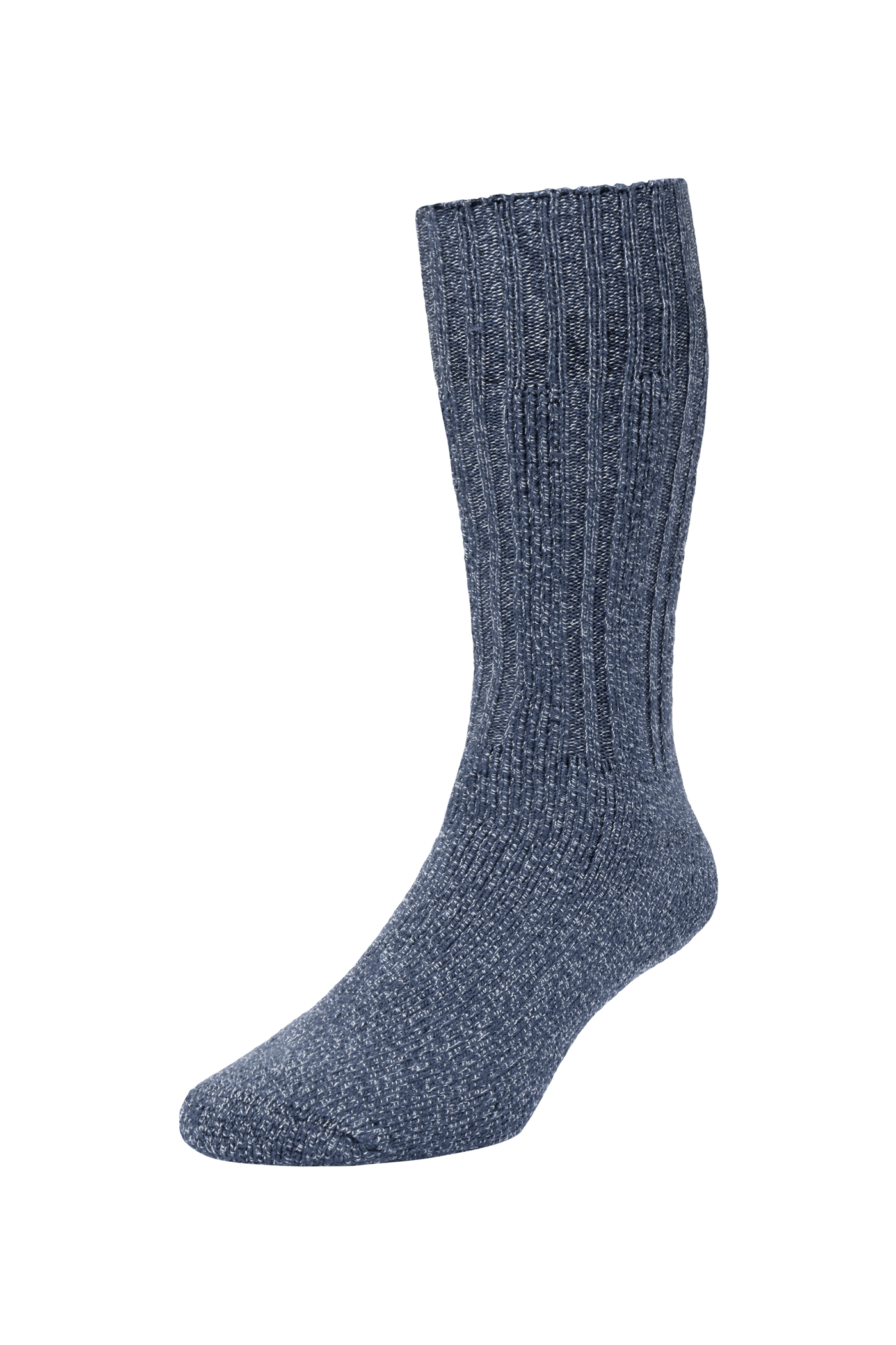 HJ Hall Women's Chunky Knit Cotton Boot Socks in Navy