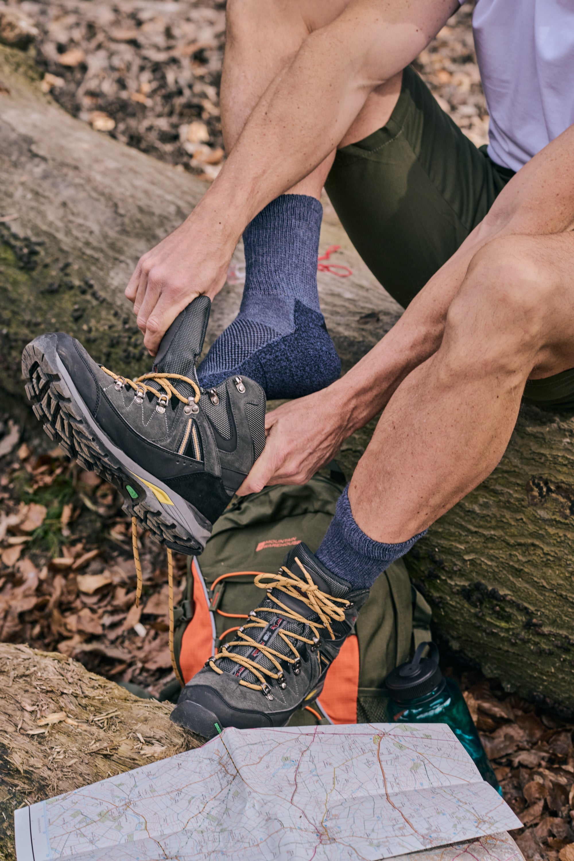 HJ Hall Cotton & Wool Blend Hiking Socks - Technical Rambler – alternate view