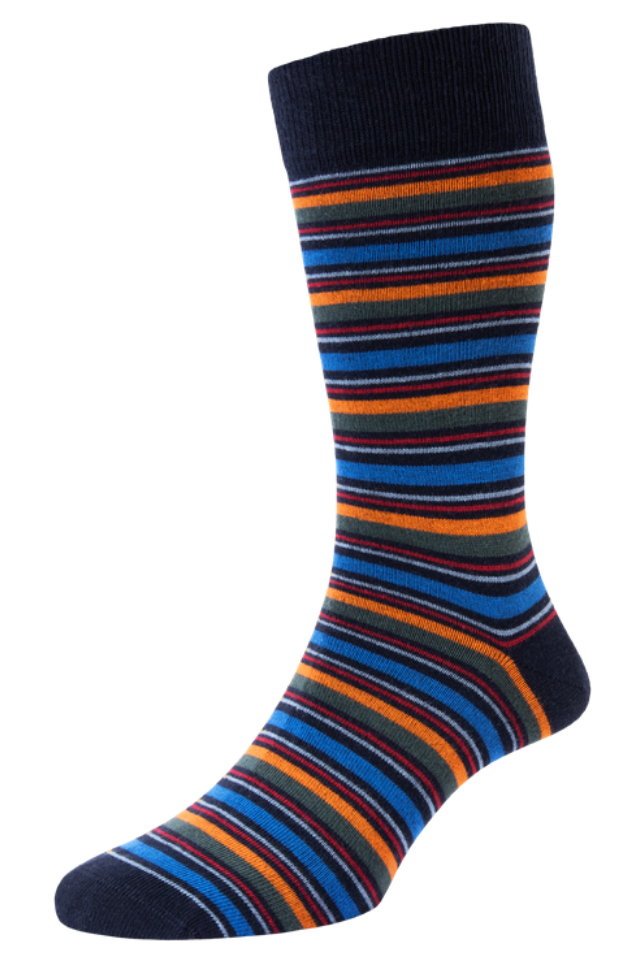 Men's Striped Cotton Socks