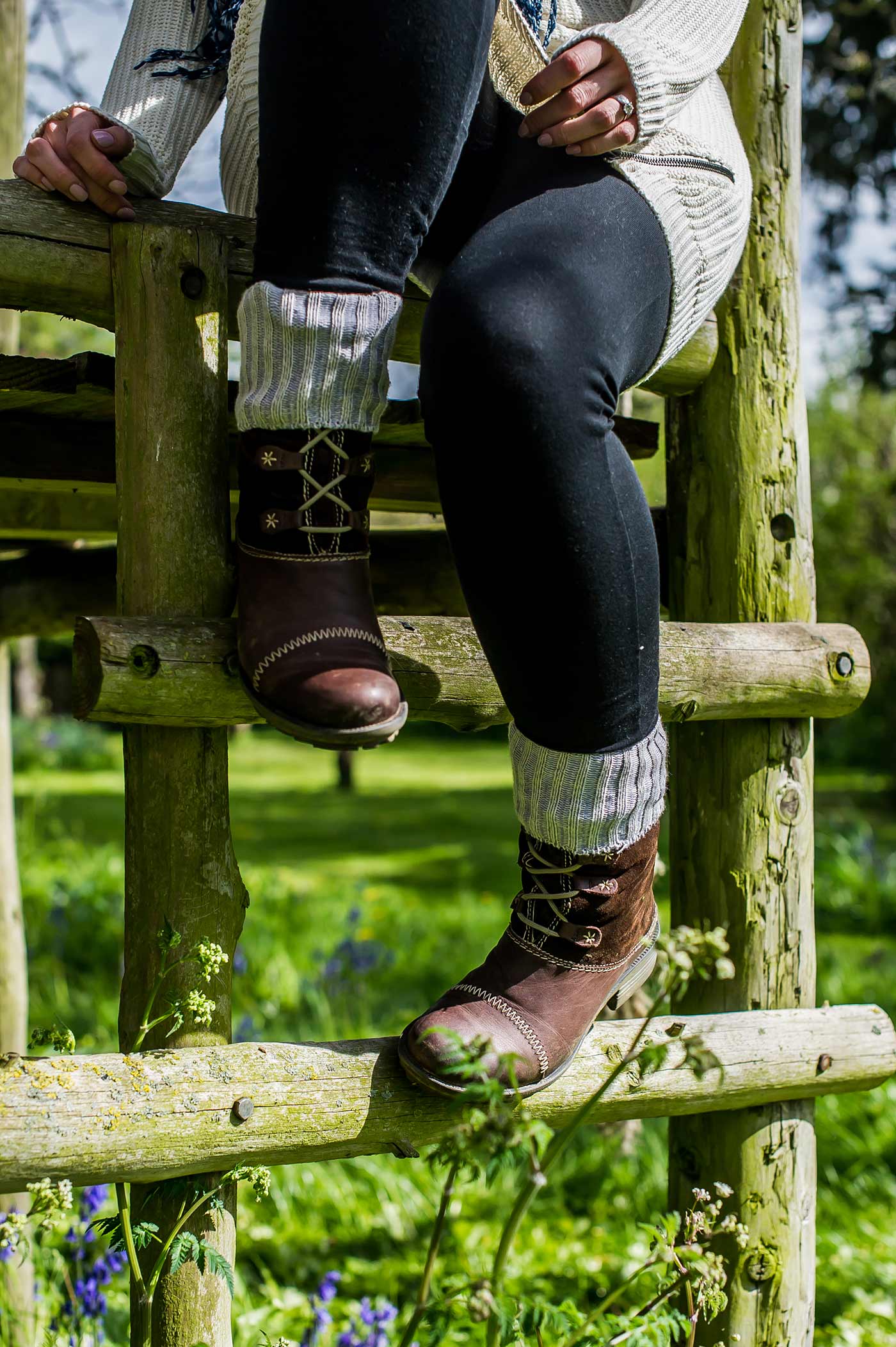 HJ Hall Women's Chunky Knit Cotton Boot Socks – alternate view