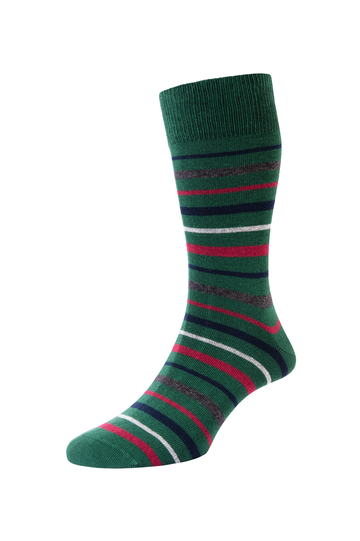 HJ Hall Men's Christmas Turkey Motif Cotton Socks - 2-Pair Pack – alternate view