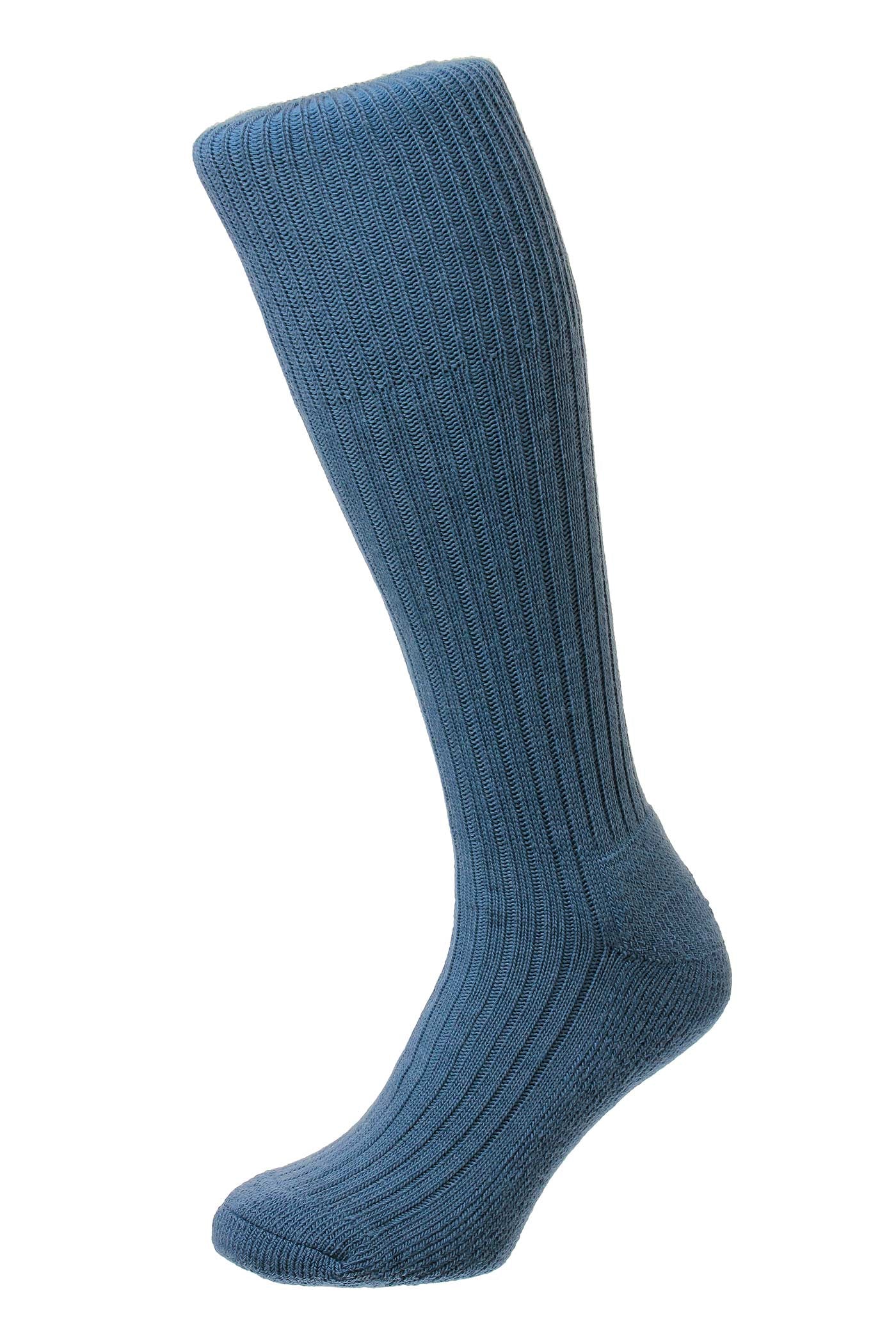HJ Hall Men's Wool Work Boot Socks - Commando in Airforce