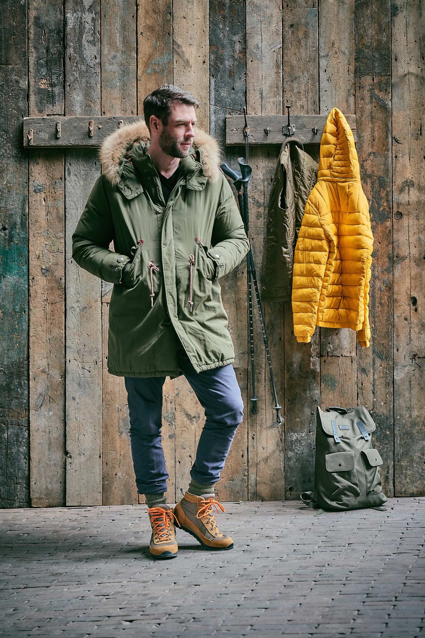 HJ Hall Cushioned Wool Socks - Rambler – lifestyle shot