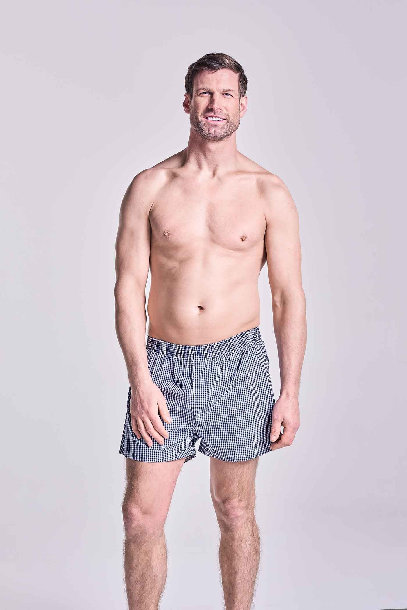 HJ Hall Pure Cotton Woven Boxers - 2 Pair Pack – alternate view