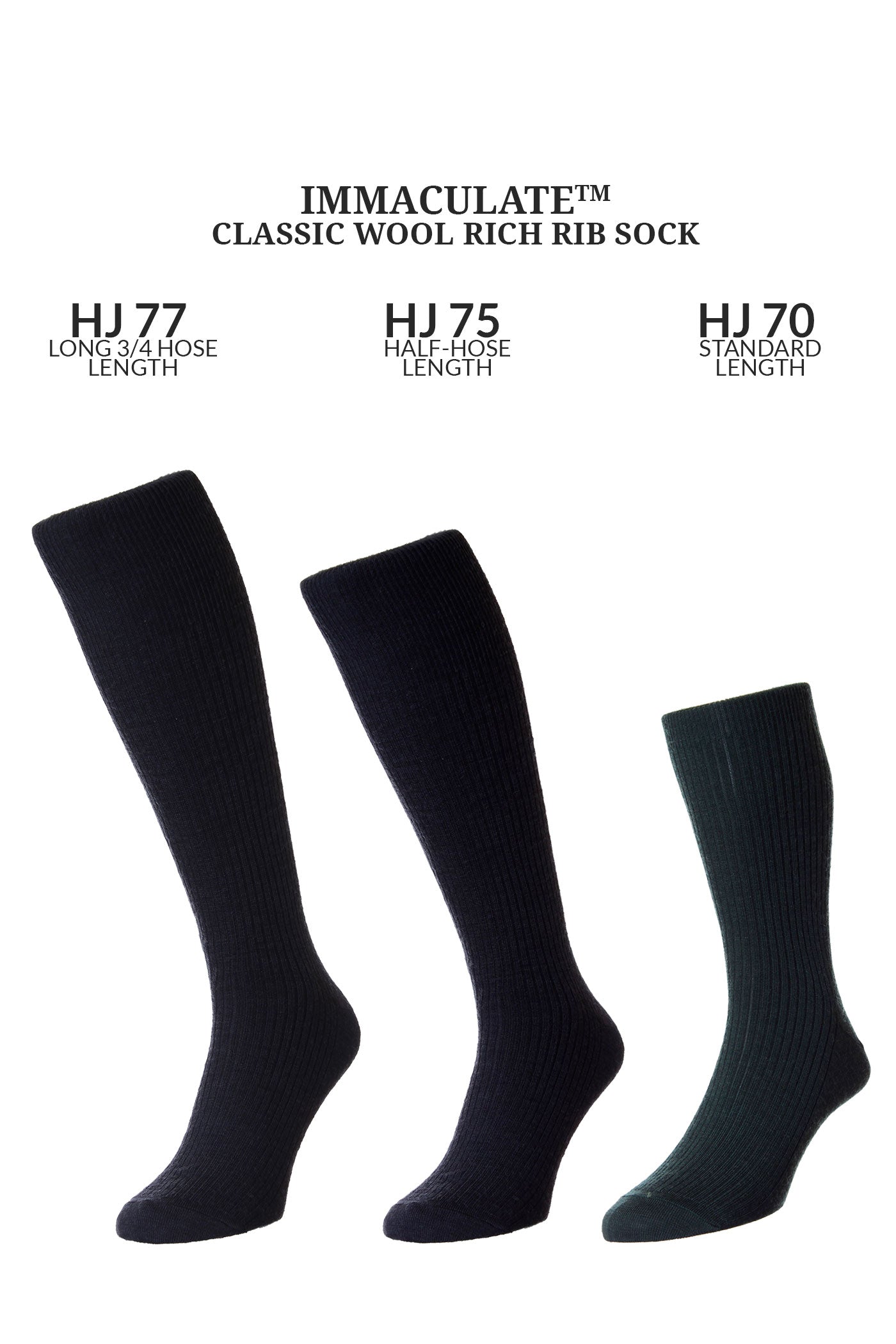 Men's Long Ribbed Wool Socks - Immaculate™