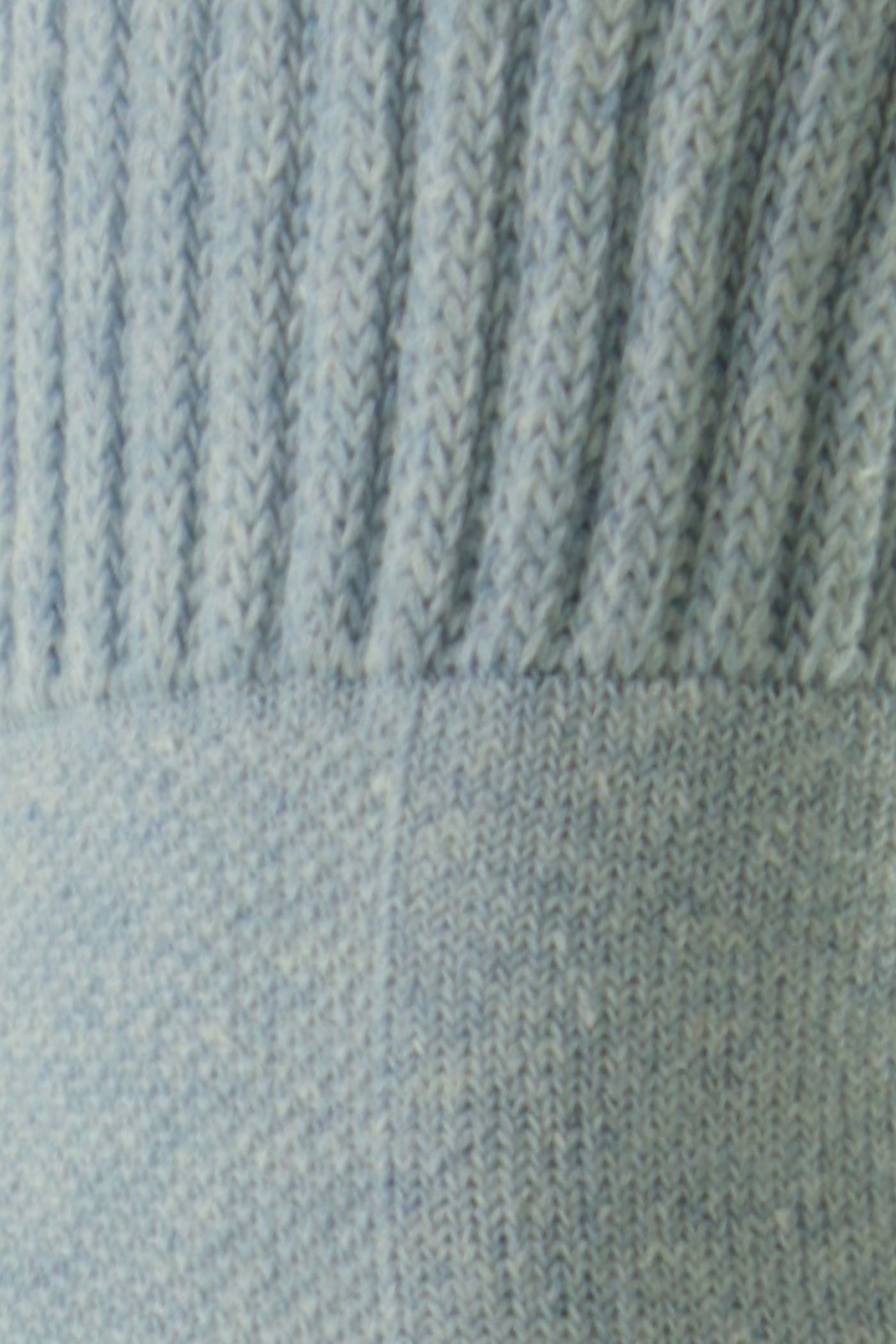 HJ Hall Cotton Garden Sock in Blue – close-up detail