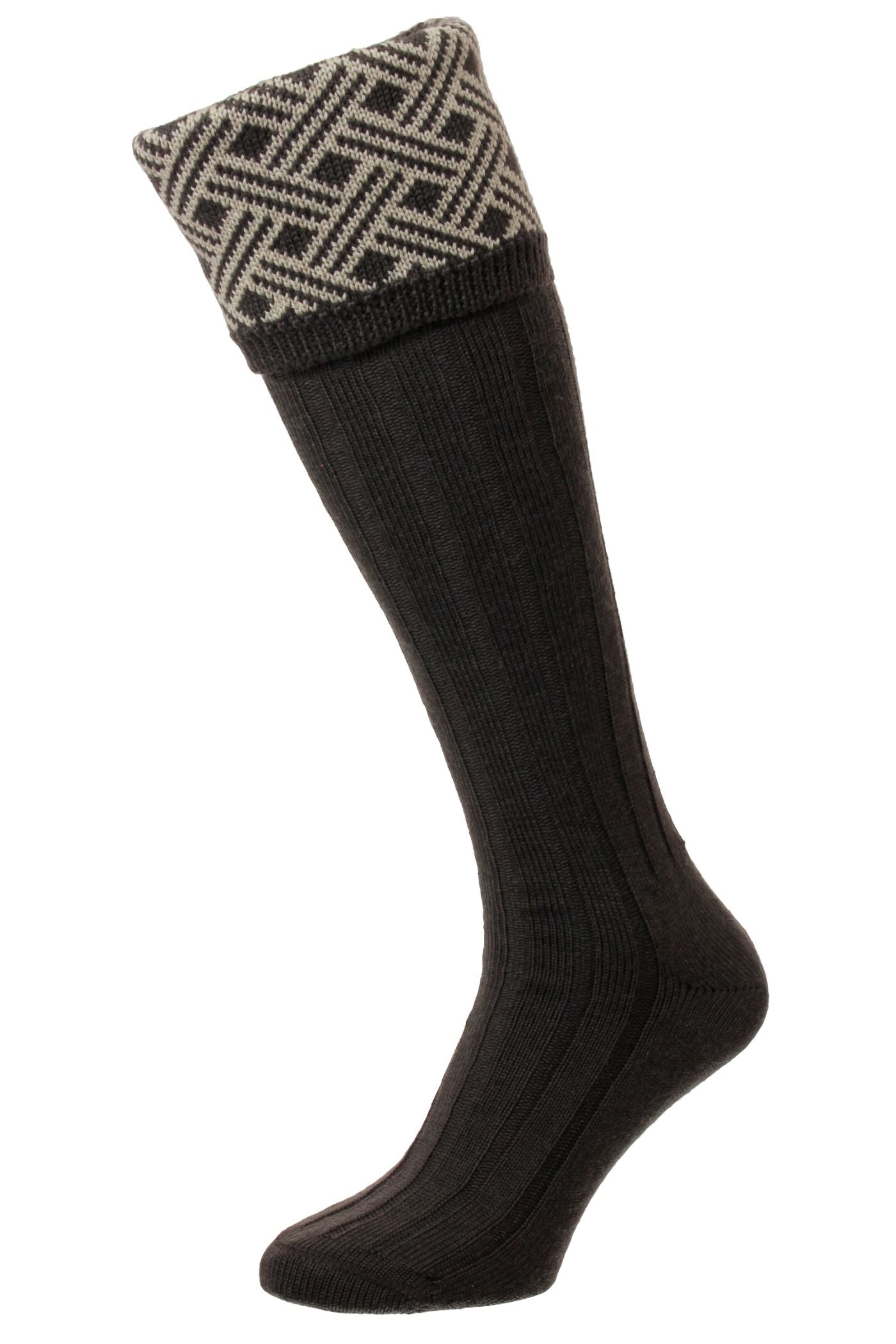 Lattice Jacquard Shooting Socks Langton