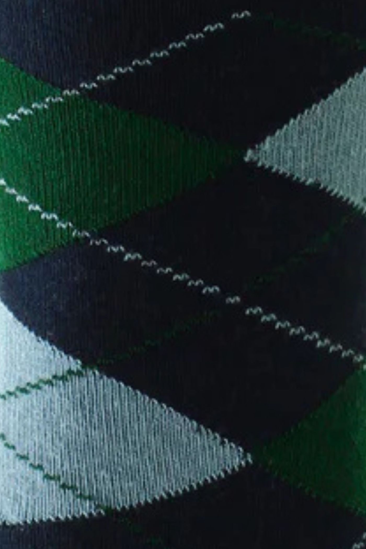 HJ Hall Men's Argyle Organic Cotton Comfort Top Socks in Navy – close-up detail