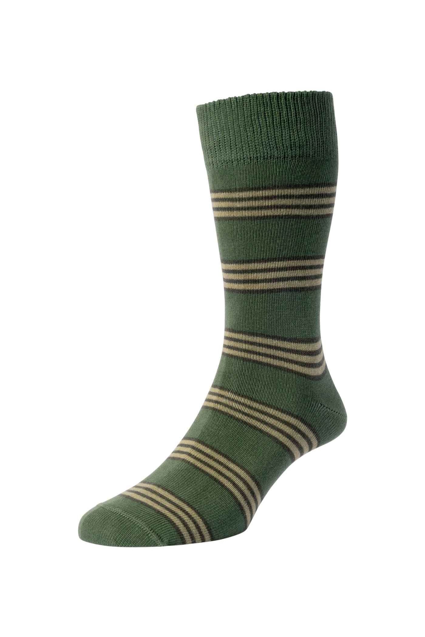 Mid Weight Stripe Organic Cotton Socks