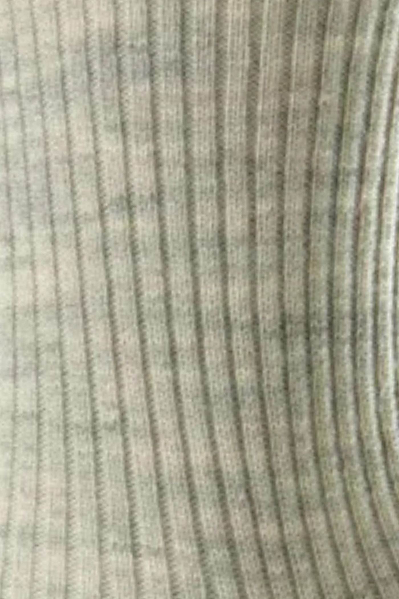 HJ Hall Women's Ribbed Wool Softop Socks in Light Grey – pattern close-up
