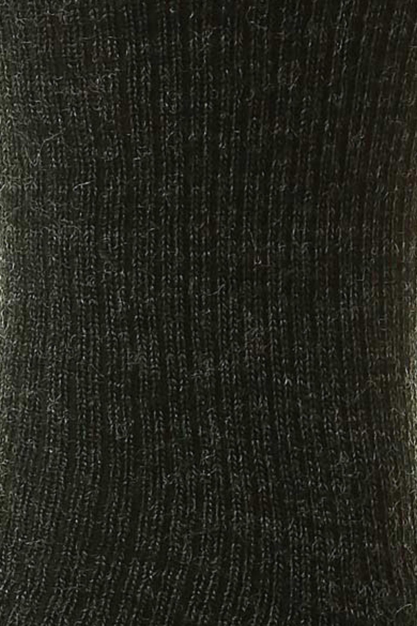 HJ Hall Men's Cushion Sole Wool Softop Socks in Charcoal – close-up detail