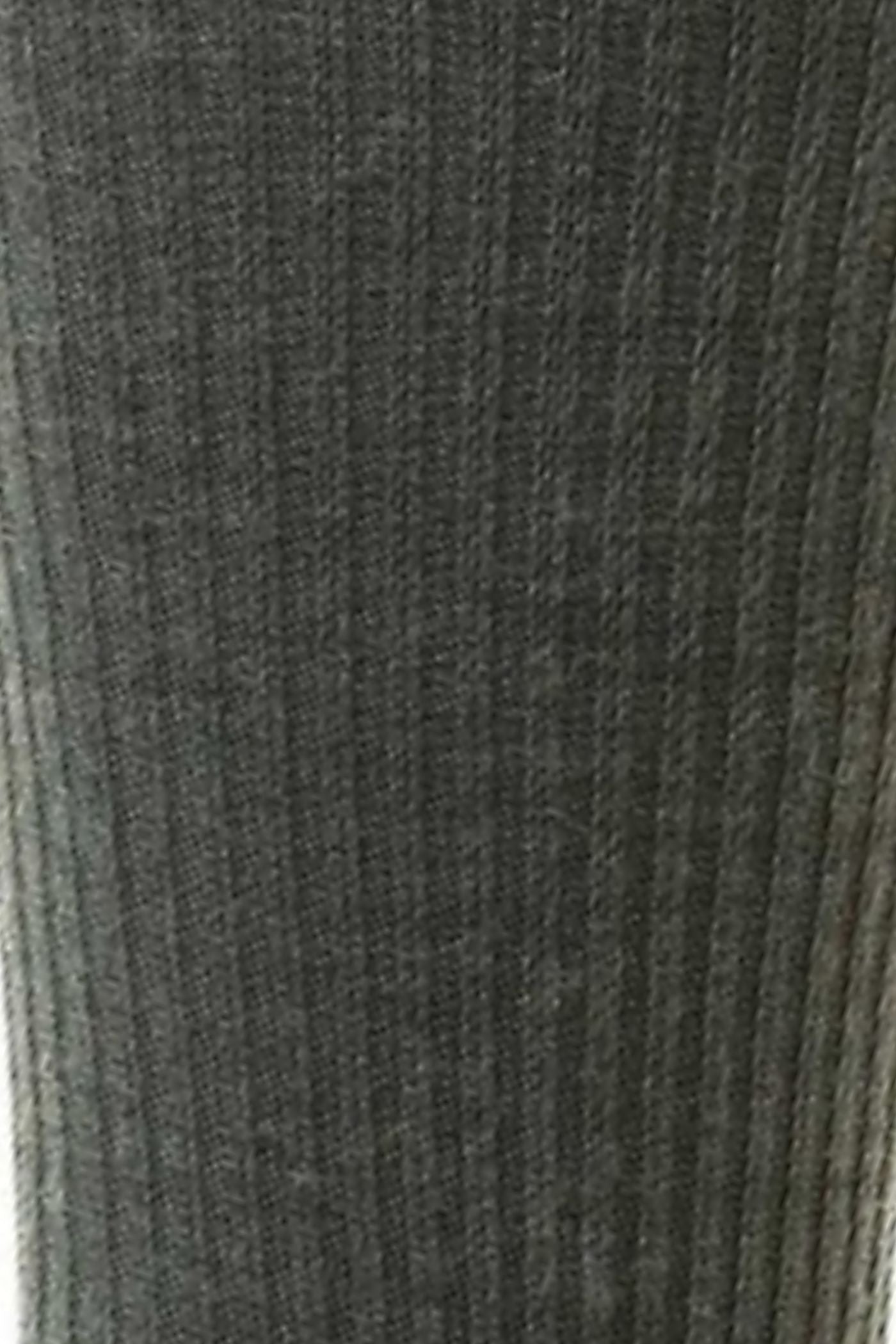 HJ Hall Men's Mid-Calf Softop Socks in Grey – pattern close-up
