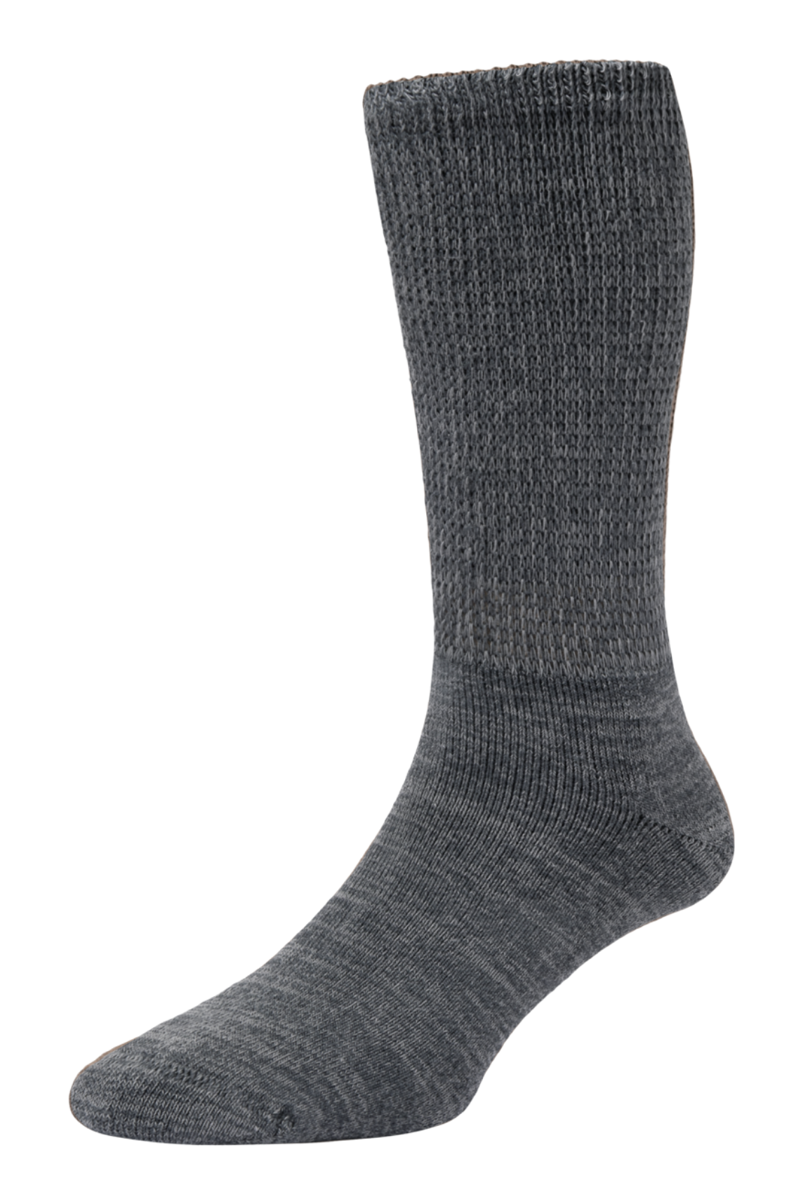 HJ Hall Lightweight Diabetic Cotton Socks in Mid Grey/Charcoal