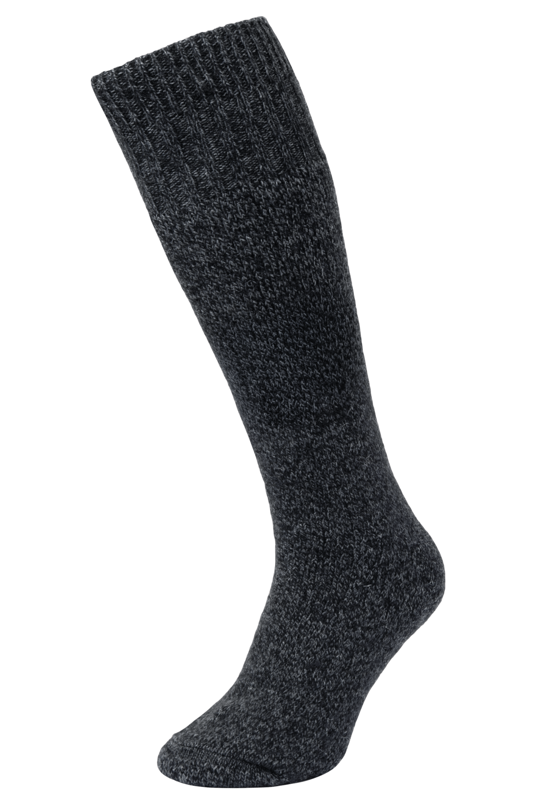 HJ Hall Men's Insulated Wool Wellington Boot Sock in Grey Marl
