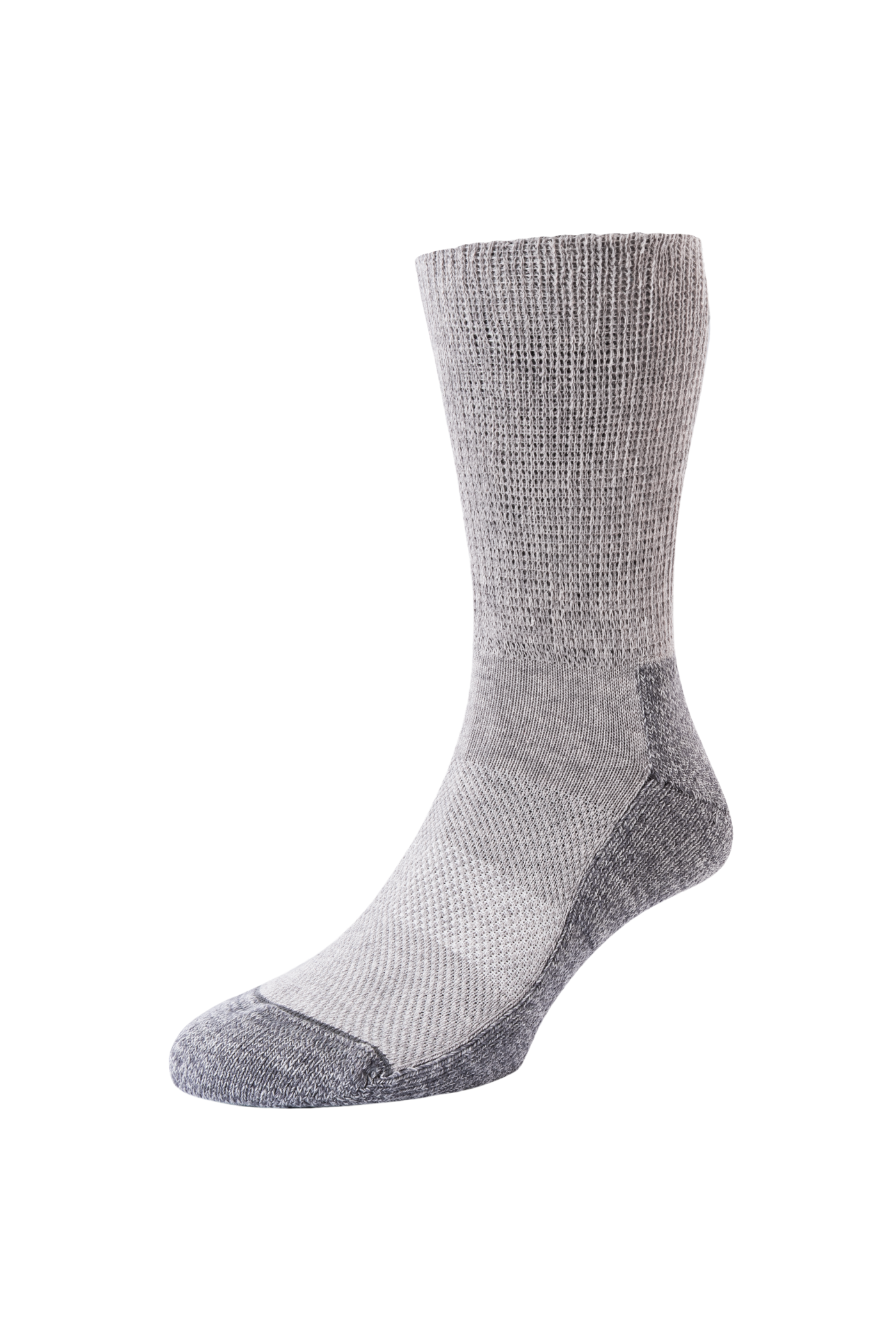 HJ Hall Cotton & Wool Blend Hiking Socks - Technical Rambler in Light Grey