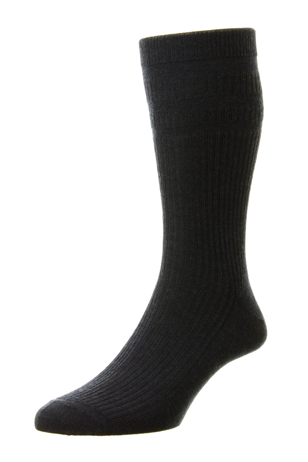 Men's Ribbed Wool Softop® Socks Dark Navy 13-15