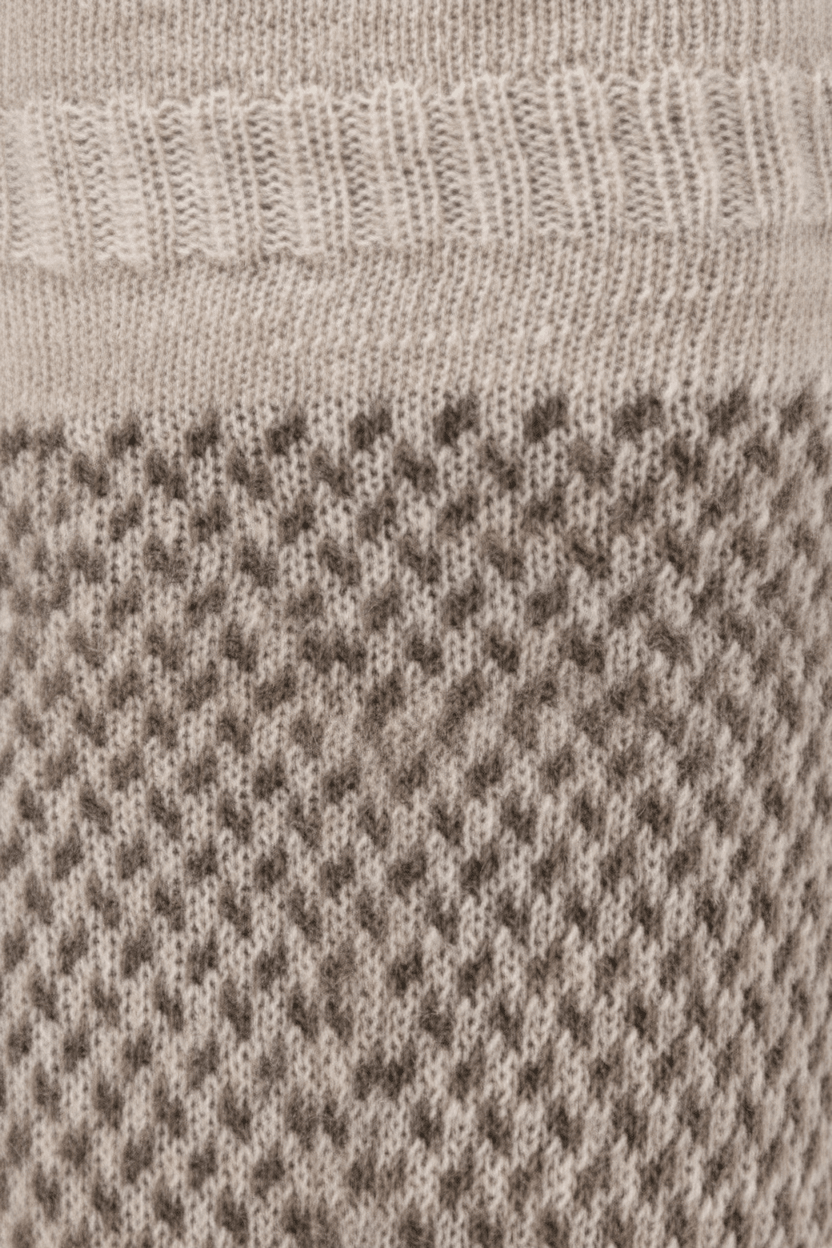 HJ Hall Men's Jacquard Wool Softop Socks Close Up