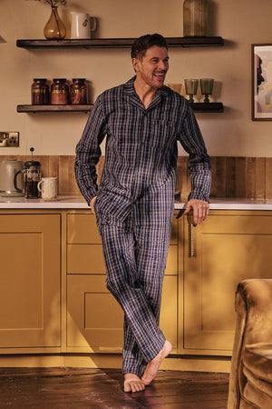 Grey/Navy Check