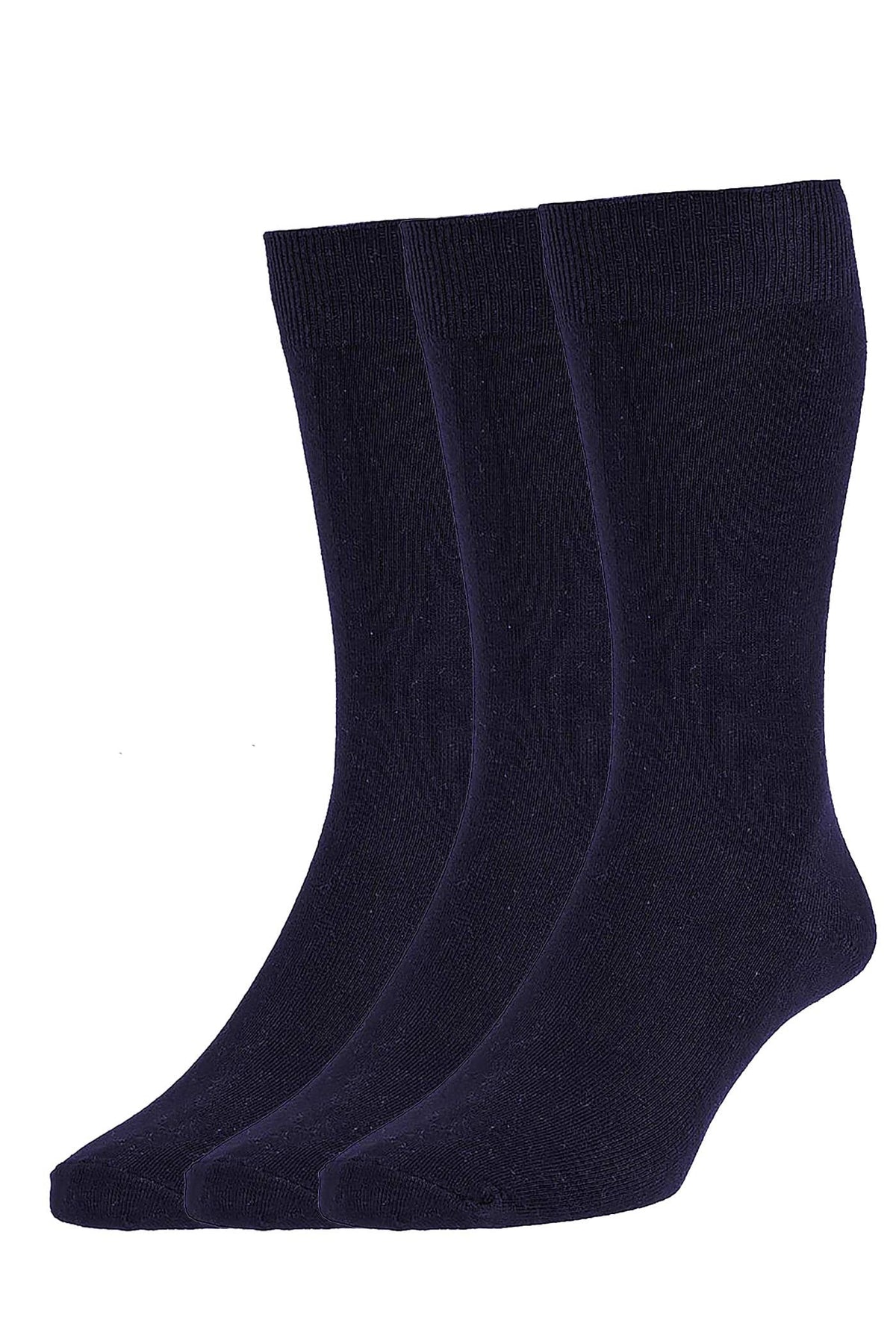 Classic Plain Cotton Socks 3 Pair Pack
