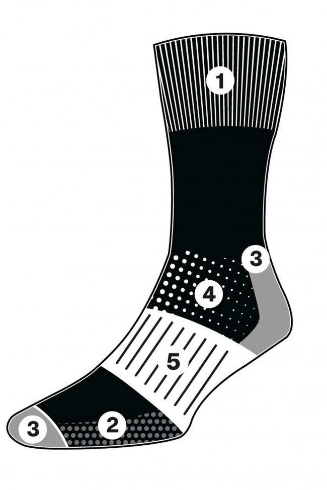 HJ Hall Men's Long Thermal Wool Comfort Top Work Socks - 2 Pair Pack – product information graphic
