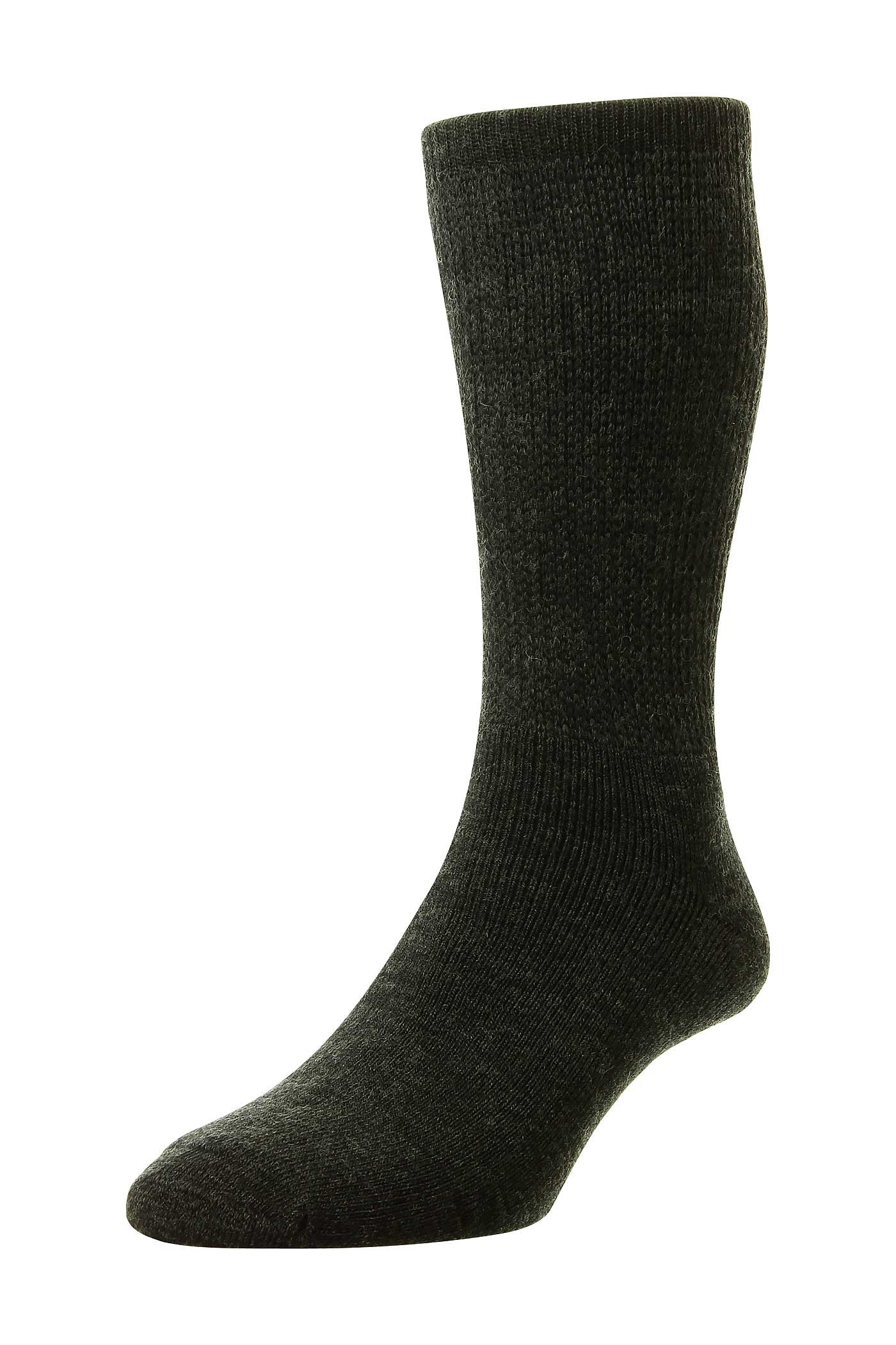 HJ Hall Diabetic Merino Wool Socks in Charcoal