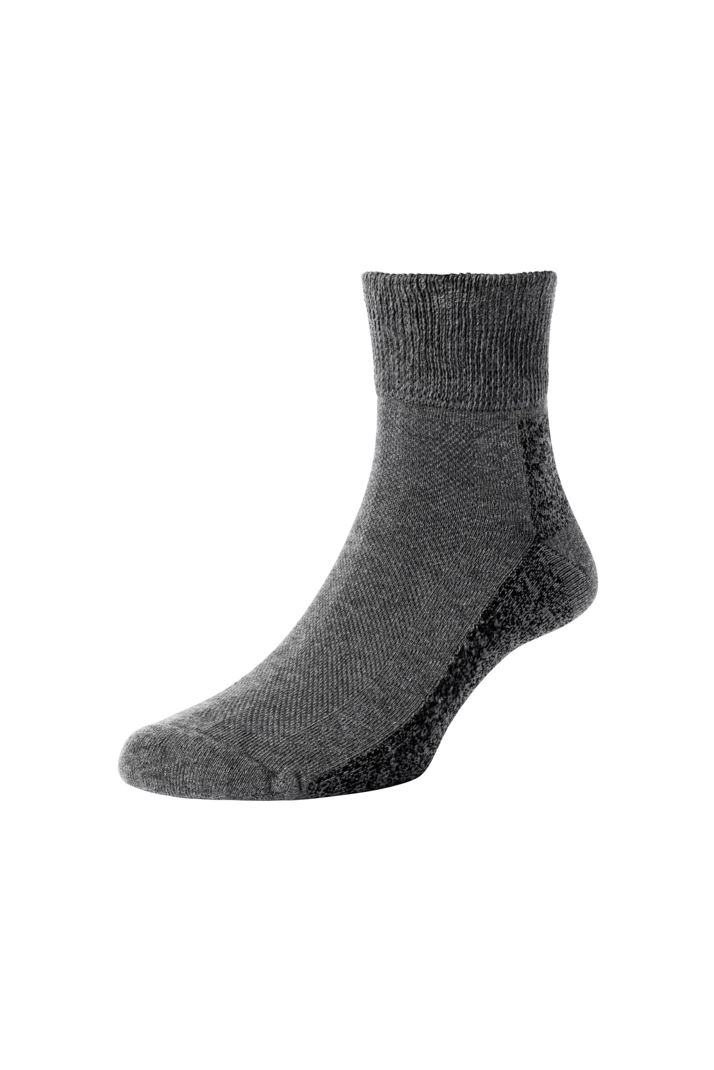 HJ Hall Women's Diabetic Low-Rise Cotton Socks in Grey