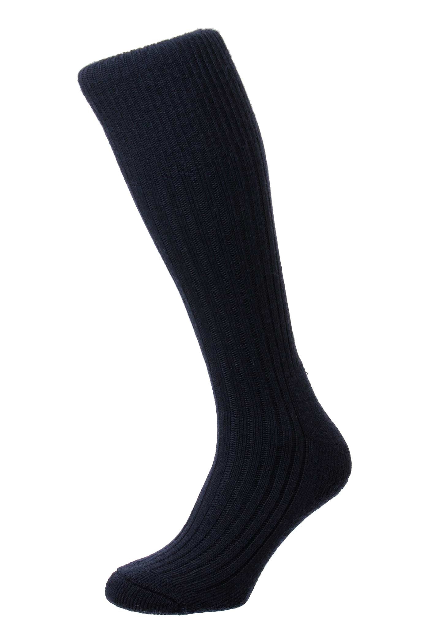 HJ Hall Men's Wool Work Boot Socks - Commando in Navy