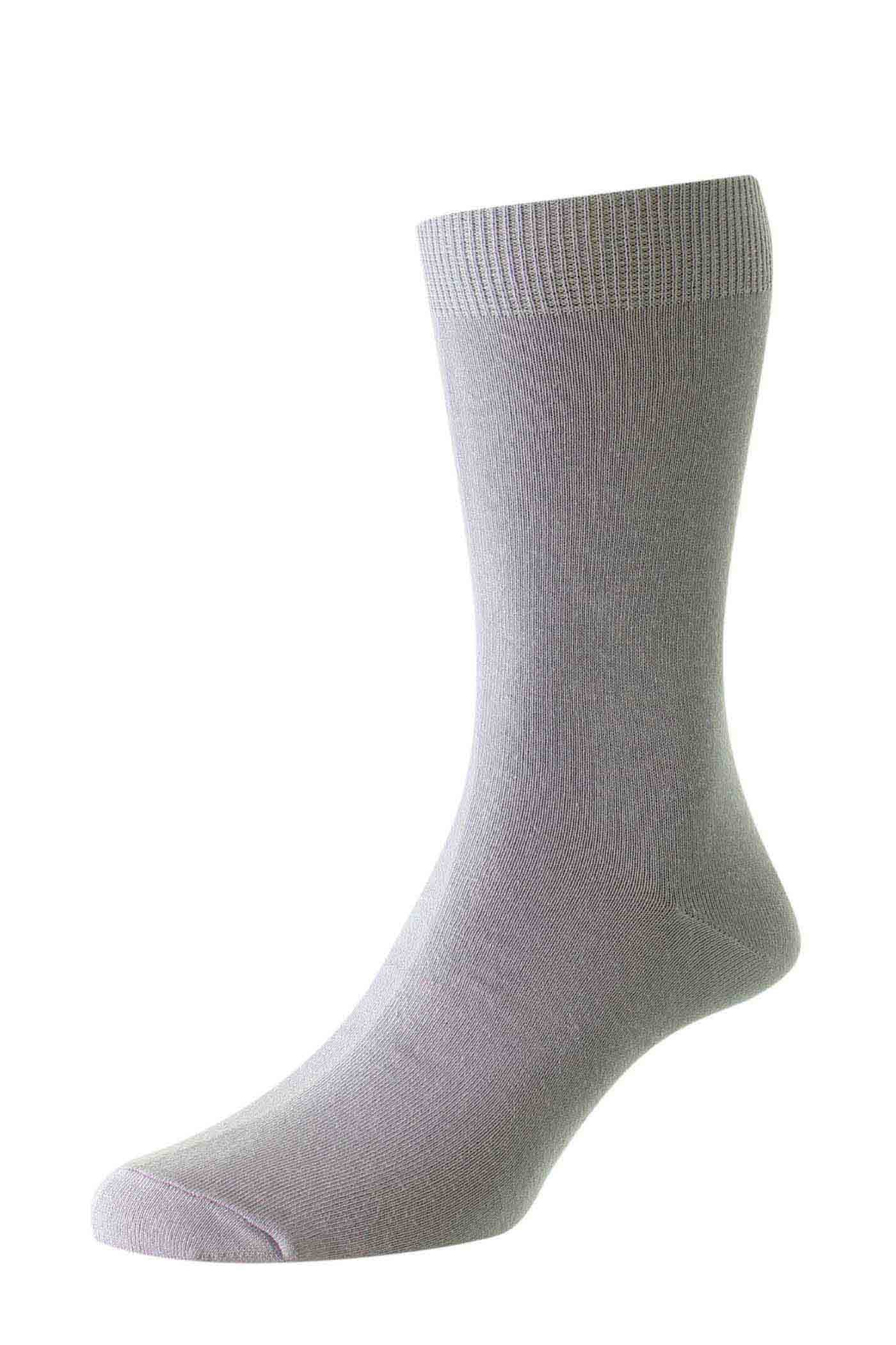 HJ Hall Men's Plain Bright Colour Cotton Socks in Lilac