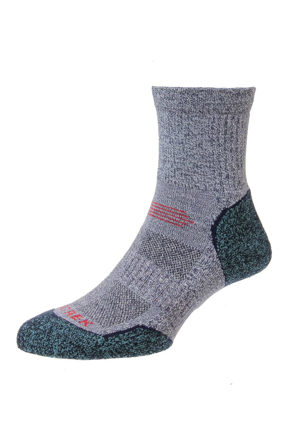 ProTrek™ Light Hike Cotton Socks Blue Marl/Turquoise 4-7