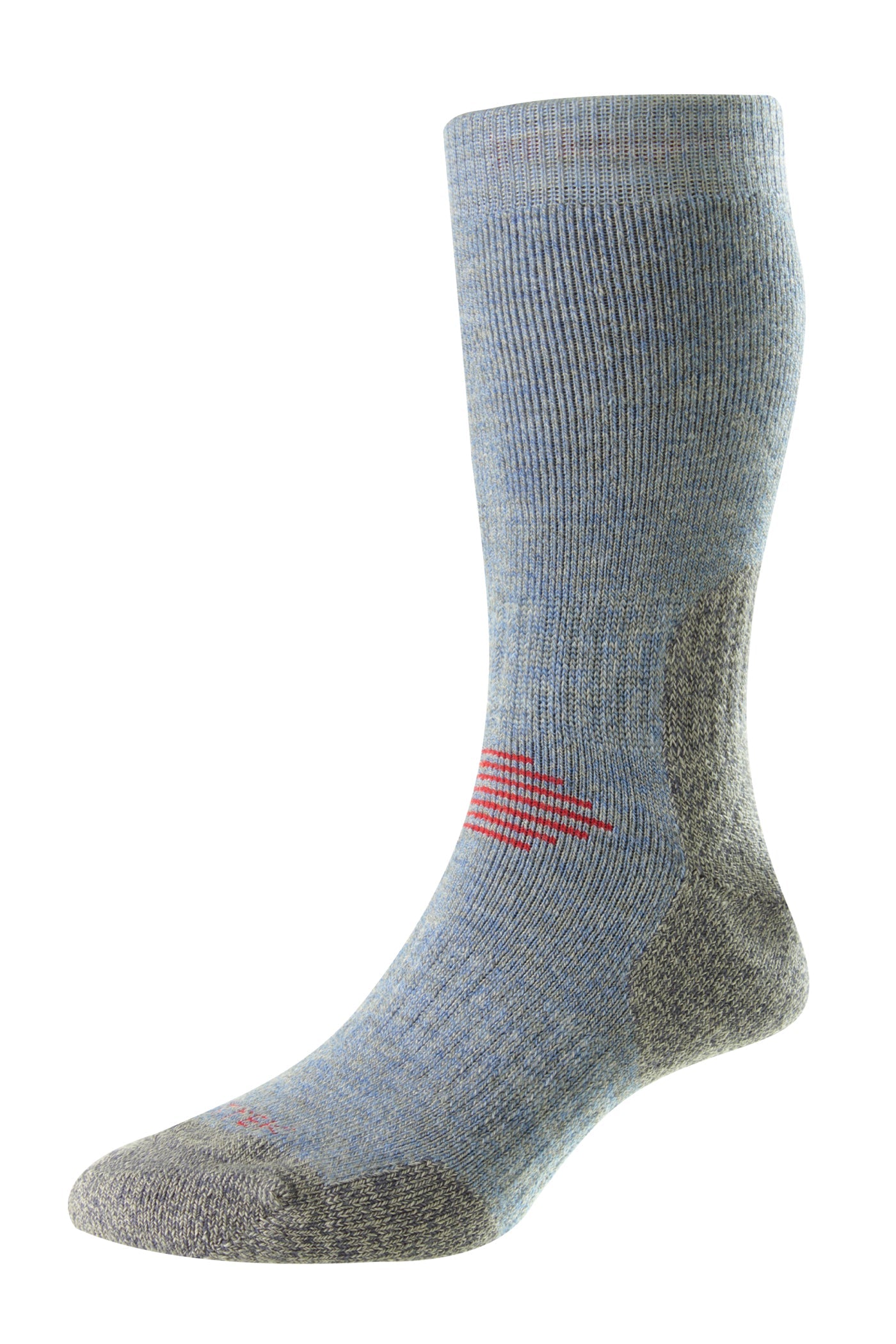 HJ Hall ProTrek Mountain Climb Wool Socks in Denim/Grey