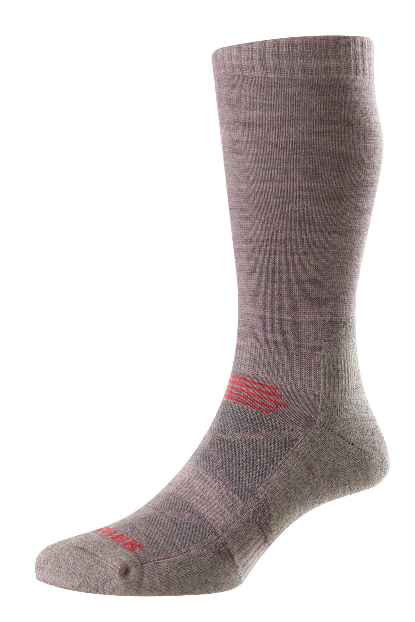 HJ Hall ProTrek Mountain Climb Wool Socks in Heather/Pink