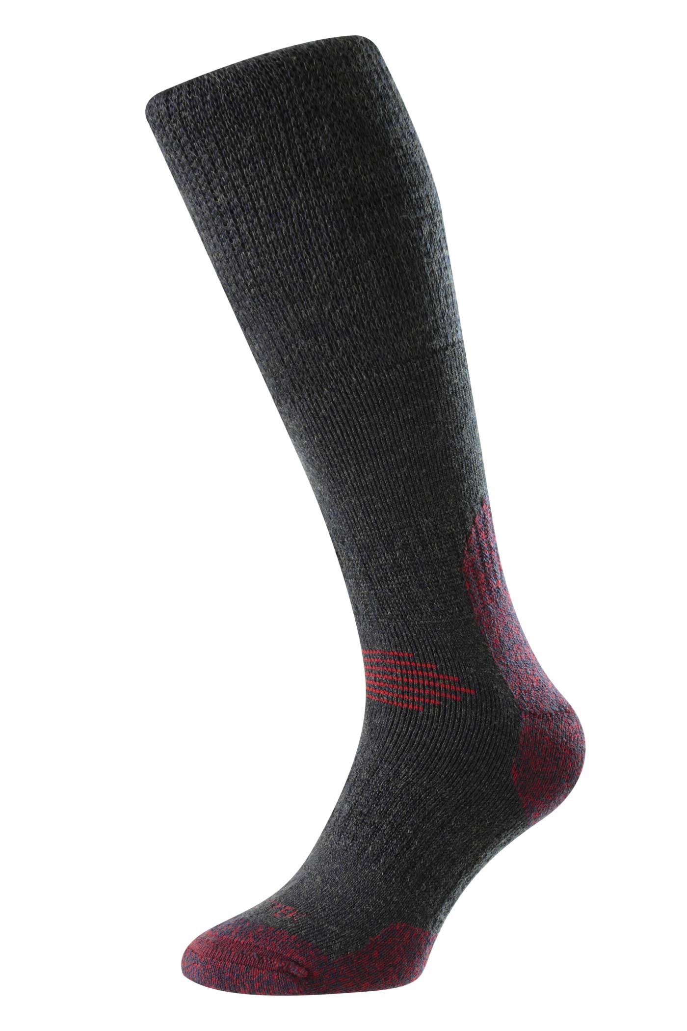 HJ Hall ProTrek Mountain Comfort Top Wool Socks in Navy/Red
