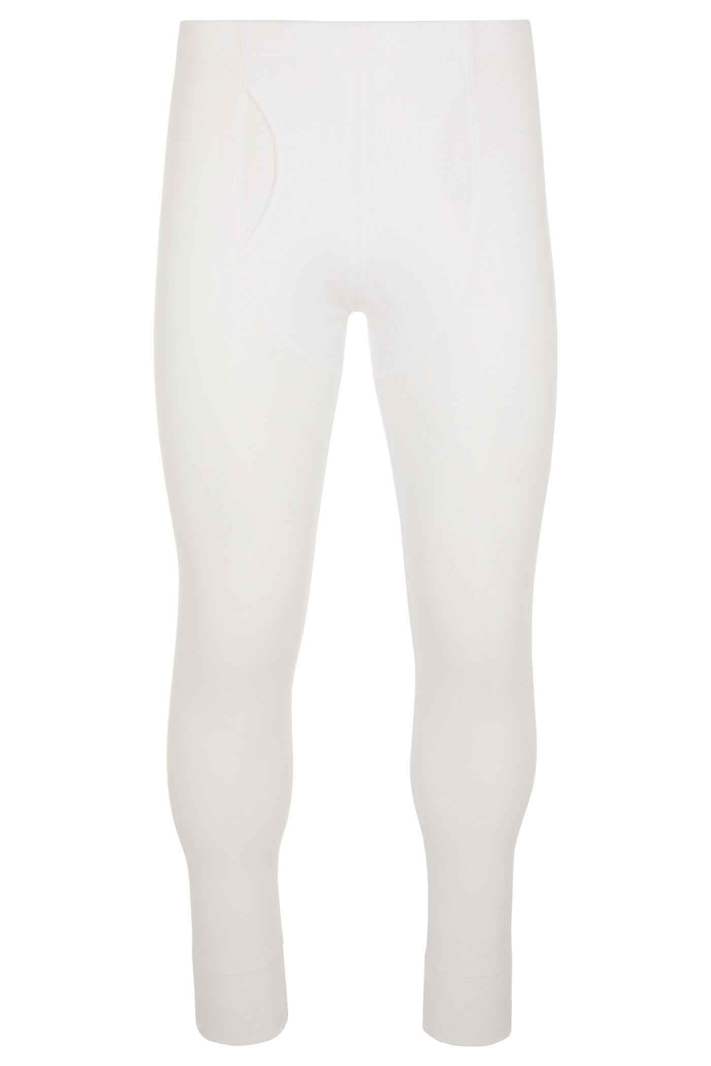 HJ Hall Cotton Thermal Long Johns in White