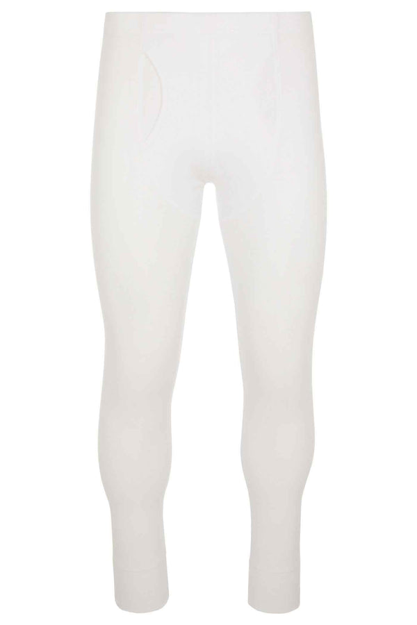 Cotton Thermal Long Johns White S