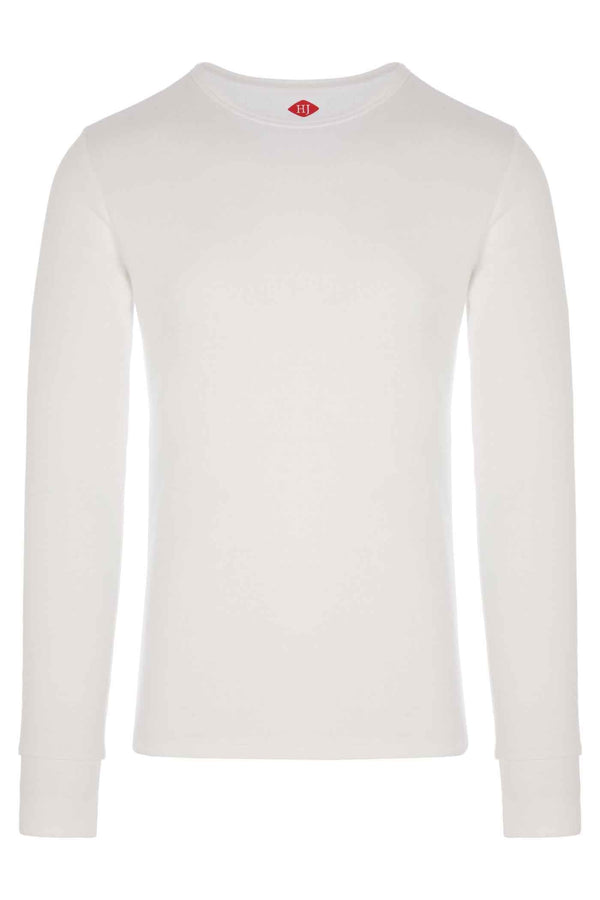 Cotton Thermal Long Sleeve Top White S