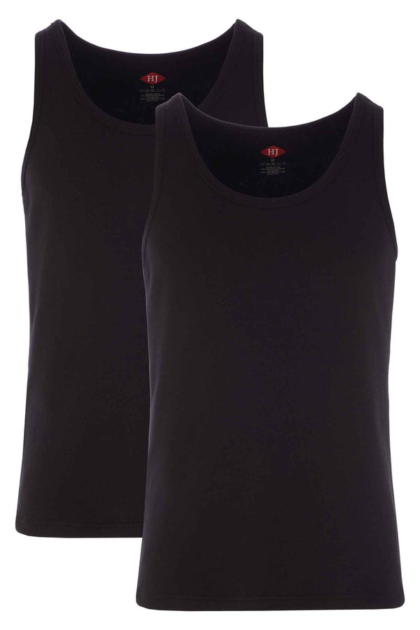 Cotton Thermal Vest - Twin Pack Black M