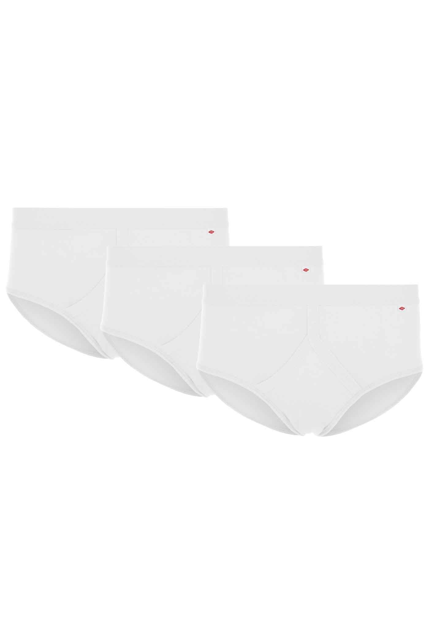 HJ Hall Pure Cotton Fly-Fronts - 3 Pair Pack in White