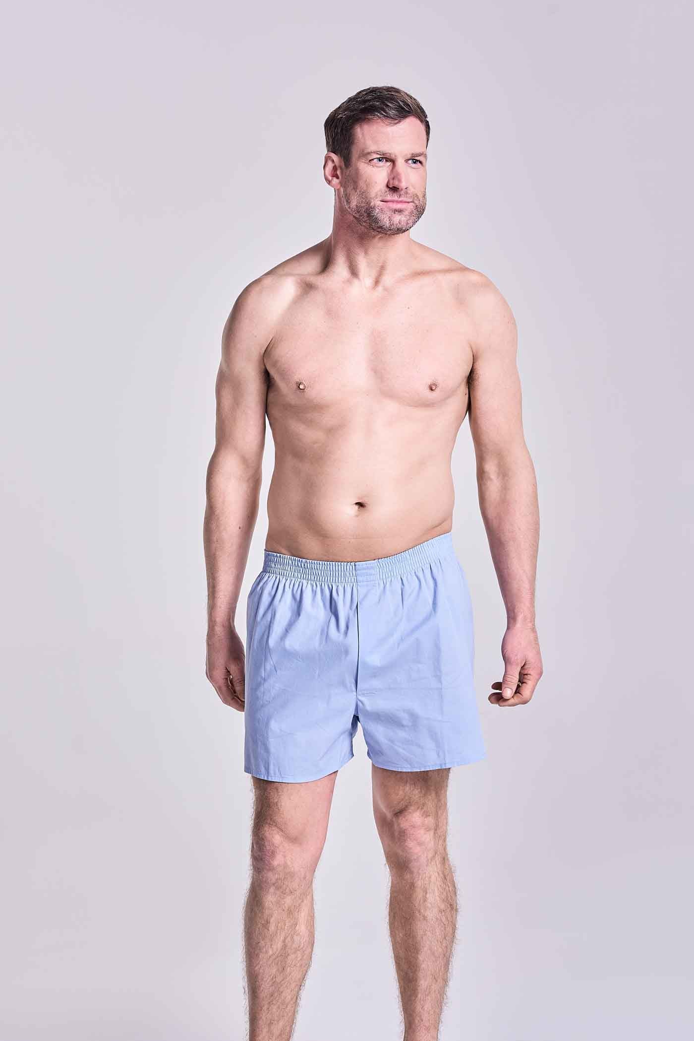 HJ Hall Pure Cotton Woven Boxers - 2 Pair Pack – alternate view