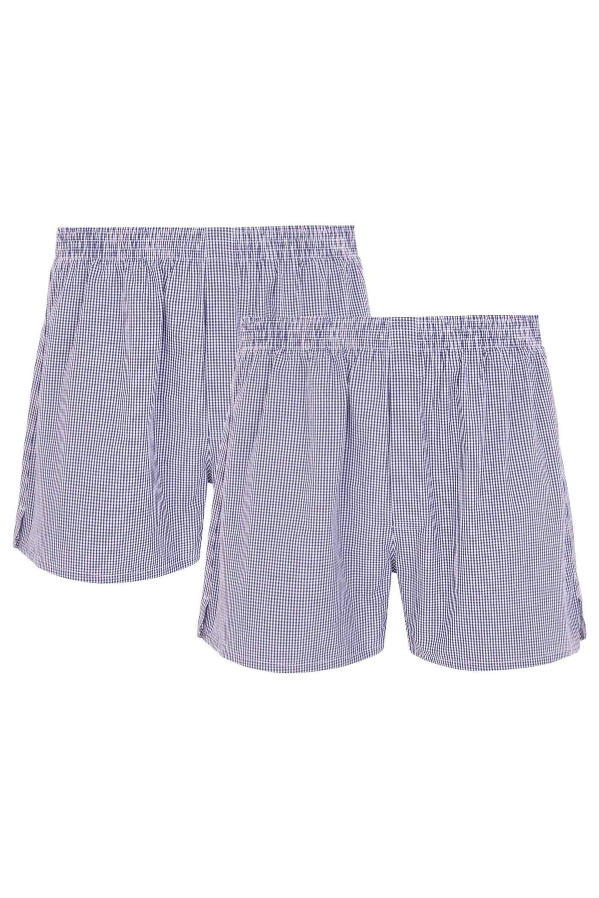 Pure Cotton Woven Boxers 2 Pair Pack