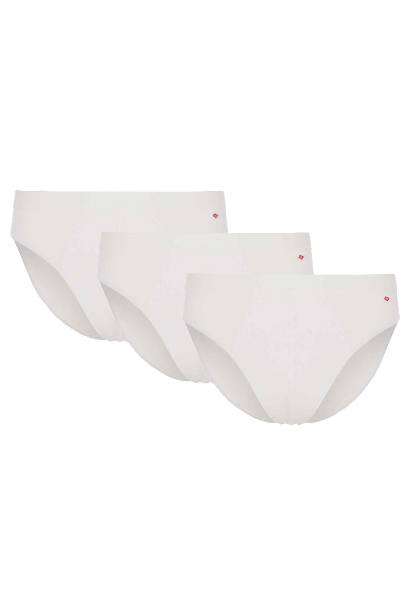 HJ Hall Cotton Stretch Briefs - 3 Pair Pack in White