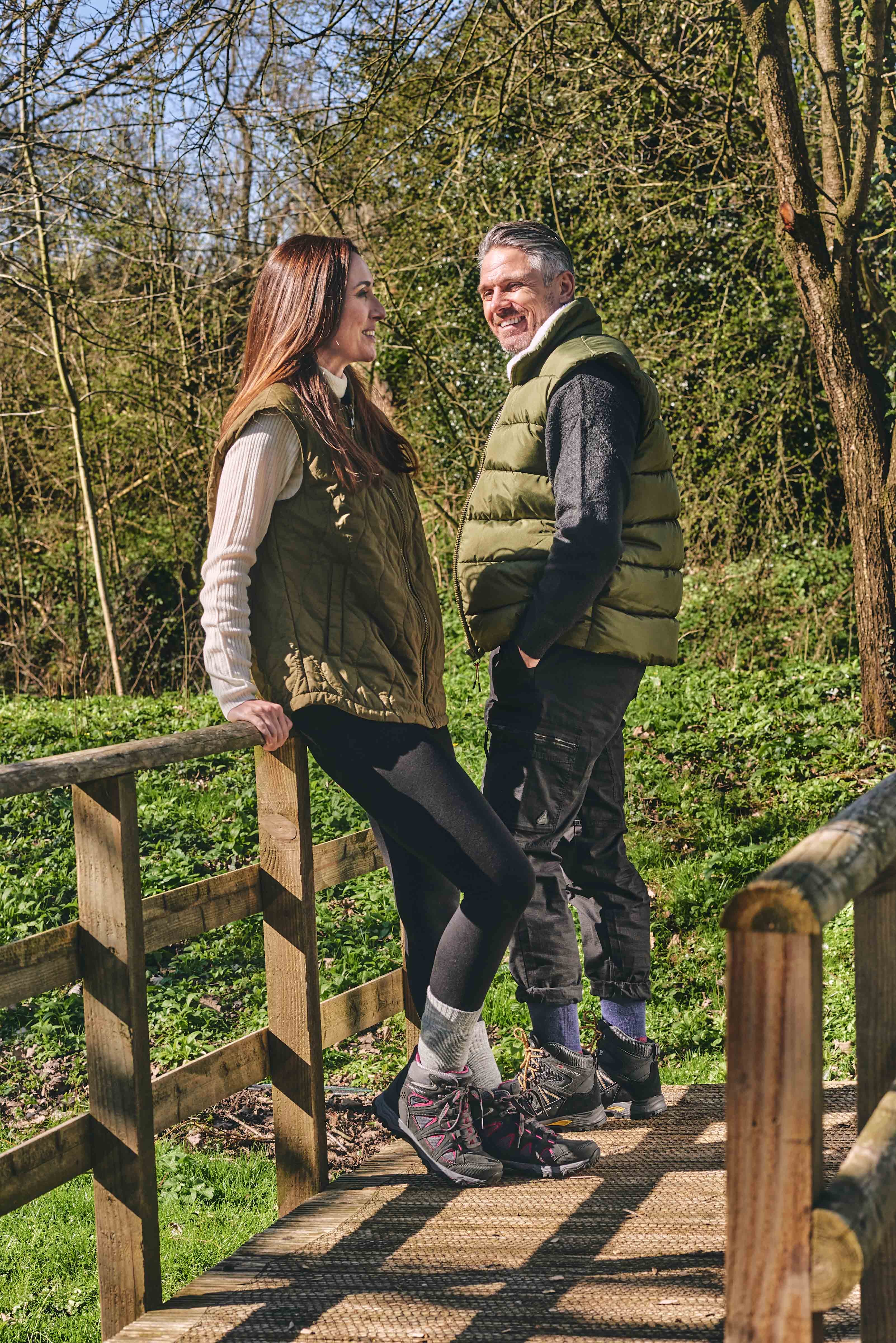 HJ Hall ProTrek Dual Skin Anti-Blister Cotton Socks in Grey – editorial shot